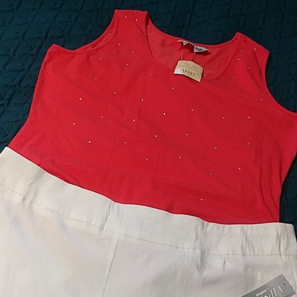 3X SLEEVELESS BODY SUIT ORANGE NWT - Picture 8 of 8